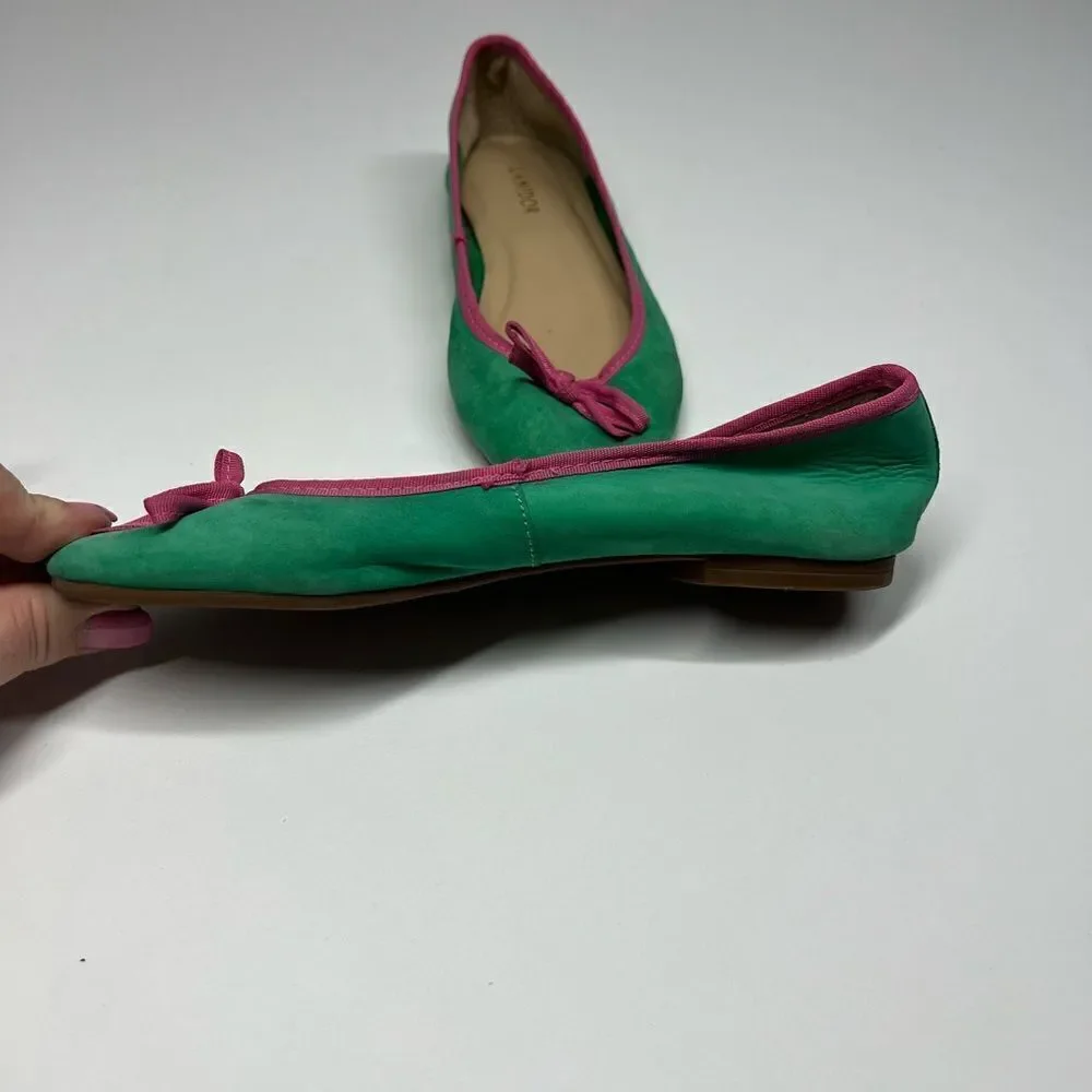 Lanidor Bohemian Suede Flat Ballet  Size 36 EU/ 6 US Made in Brazil